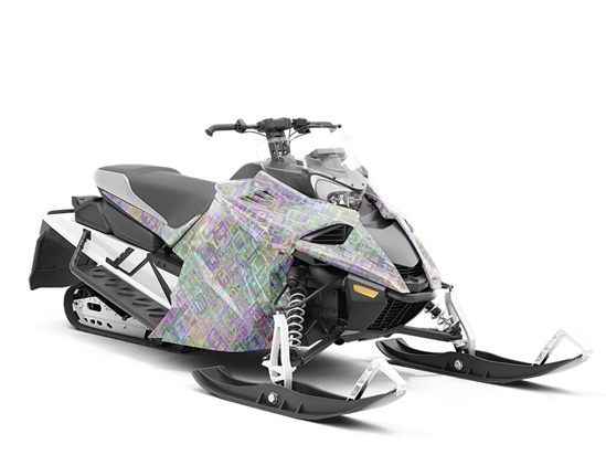 Carte Blanche Abstract Custom Wrapped Snowmobile