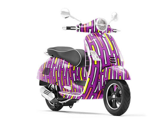Credit Line Abstract Vespa Scooter Wrap Film