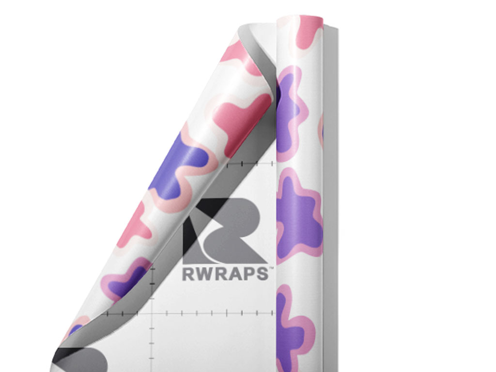 Dancing Type Abstract Wrap Film Sheets