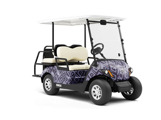 Deep Core Abstract Wrapped Golf Cart