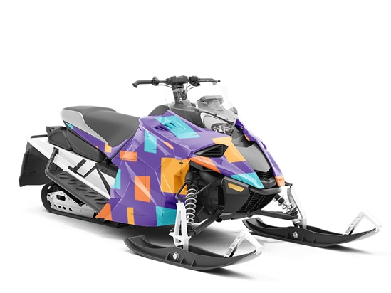 Destiny Street Abstract Custom Wrapped Snowmobile