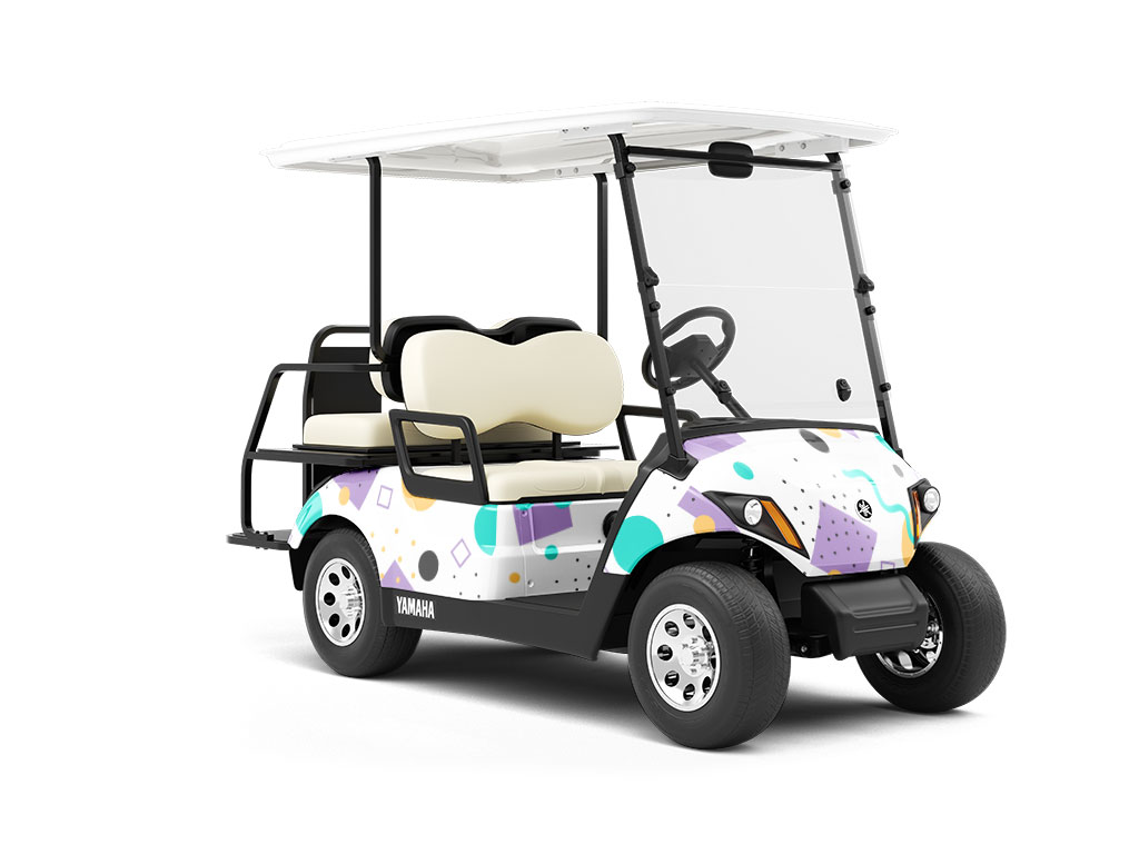 Dice King Abstract Wrapped Golf Cart