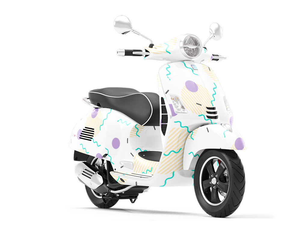Ghost Type Abstract Vespa Scooter Wrap Film