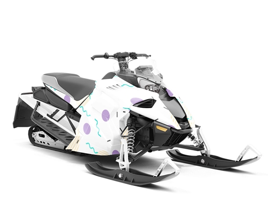 Ghost Type Abstract Custom Wrapped Snowmobile