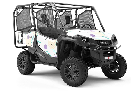 Ghost Type Abstract Utility Vehicle Vinyl Wrap