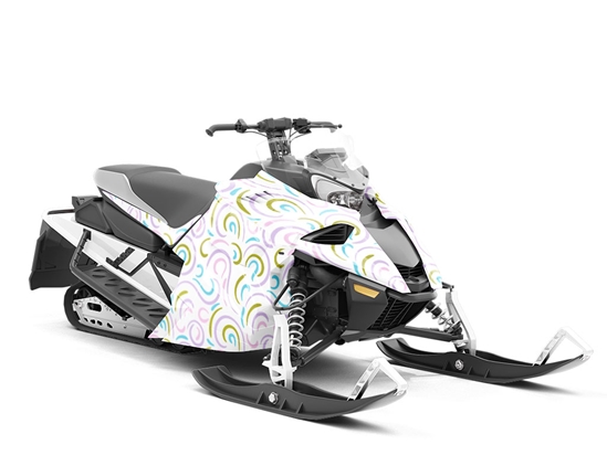 North Winds Abstract Custom Wrapped Snowmobile