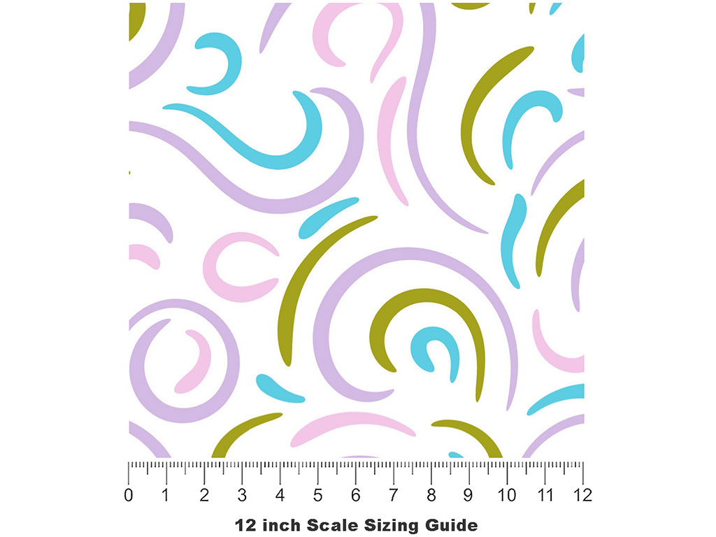 North Winds Abstract Vinyl Film Pattern Size 12 inch Scale