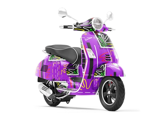 Radical Renovations Abstract Vespa Scooter Wrap Film