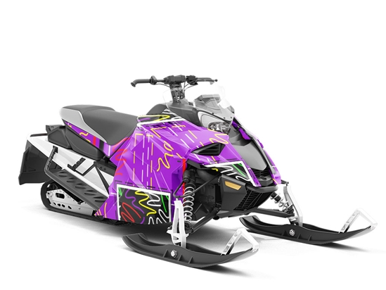 Radical Renovations Abstract Custom Wrapped Snowmobile