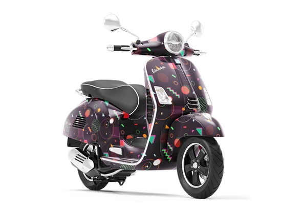 Saturn Scout Abstract Vespa Scooter Wrap Film