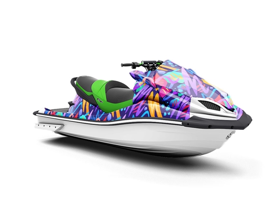 Serious Competition Abstract Jet Ski Vinyl Customized Wrap