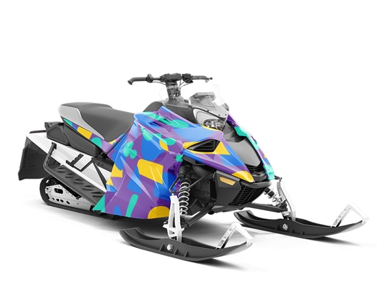 The Murex Abstract Custom Wrapped Snowmobile