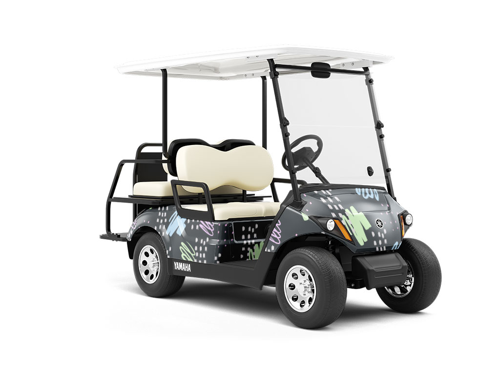 An Effigy Abstract Wrapped Golf Cart