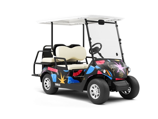 Bad Boy Abstract Wrapped Golf Cart