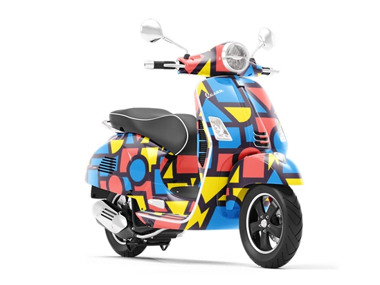 Basic Geometry Abstract Vespa Scooter Wrap Film