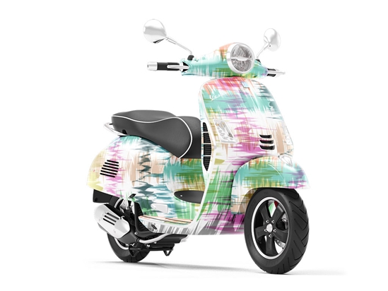 Colorful Radiowaves Abstract Vespa Scooter Wrap Film