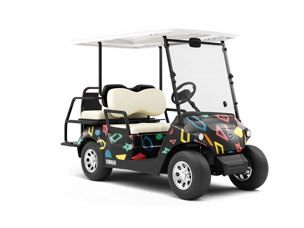 Digital Witness Abstract Wrapped Golf Cart