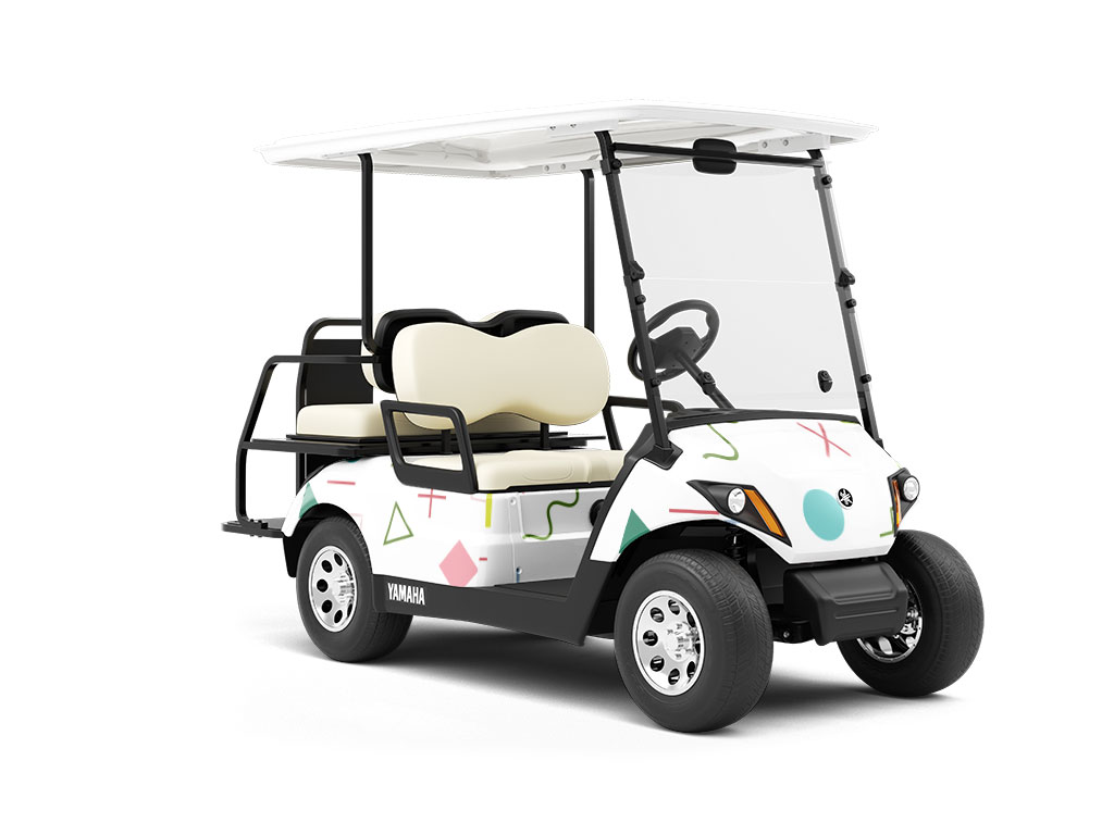 Dress Up Abstract Wrapped Golf Cart