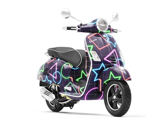 Neon Bowling Abstract Vespa Scooter Wrap Film
