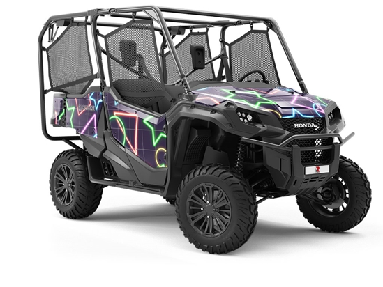Neon Bowling Abstract Utility Vehicle Vinyl Wrap