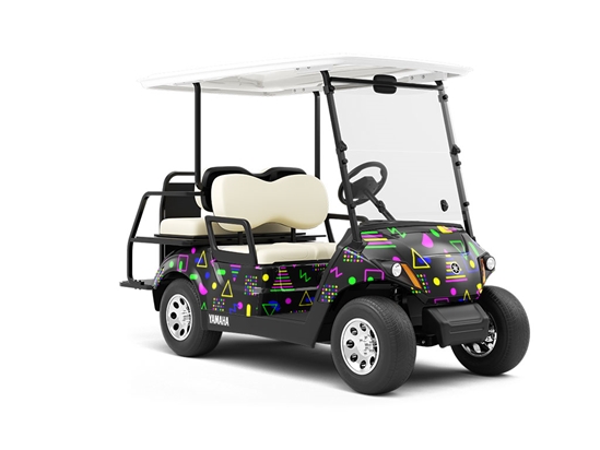 Olla Podrida Abstract Wrapped Golf Cart