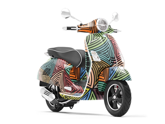 Rockstar Vibes Abstract Vespa Scooter Wrap Film