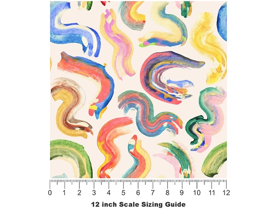 Walk Away Abstract Vinyl Film Pattern Size 12 inch Scale