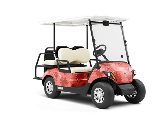 The Redhead Abstract Wrapped Golf Cart