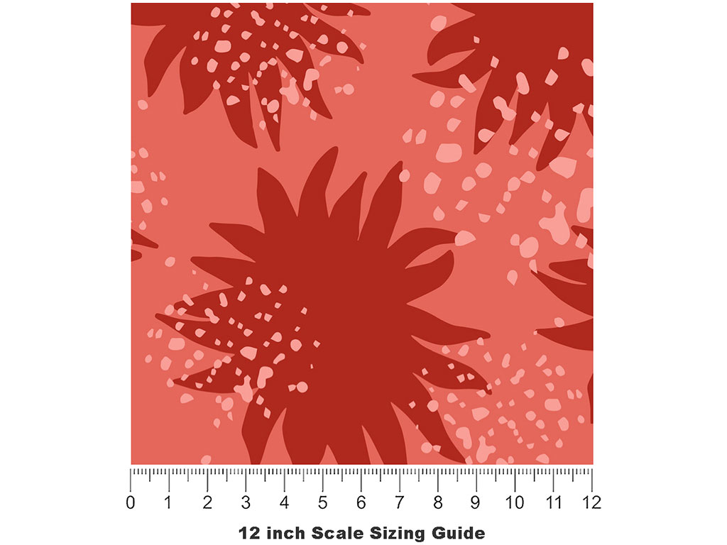 The Redhead Abstract Vinyl Film Pattern Size 12 inch Scale