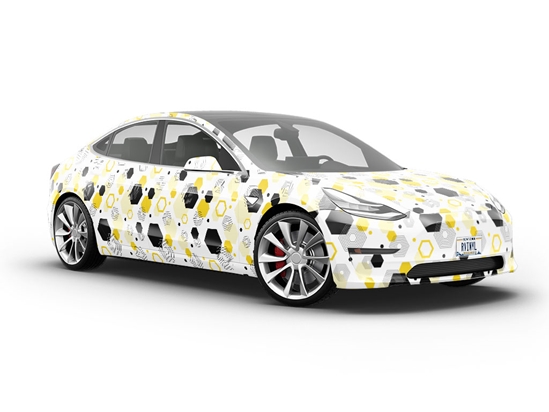 Oh Beehive Abstract Vehicle Vinyl Wrap