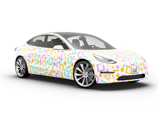 Spring Confetti Abstract Vehicle Vinyl Wrap