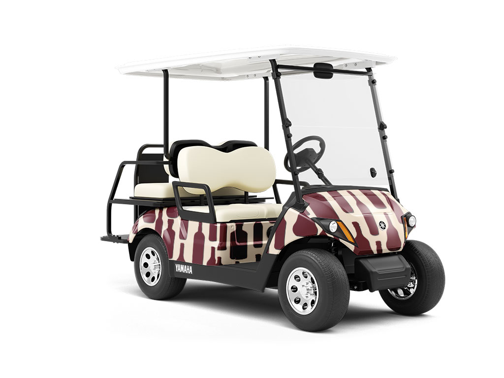 Sip Away Alcohol Wrapped Golf Cart