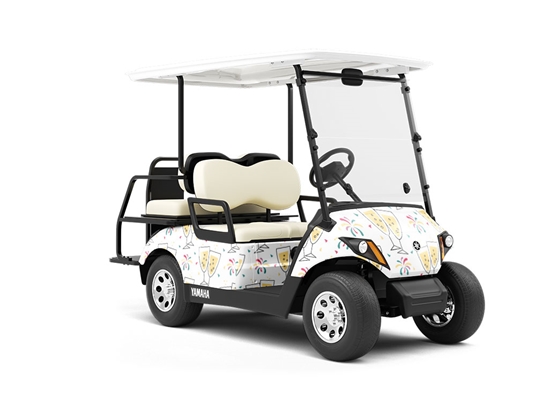 Bubbly Bits Alcohol Wrapped Golf Cart