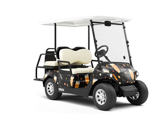 Yearly Resolutions Alcohol Wrapped Golf Cart