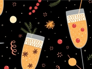 Yearly Resolutions Alcohol Vinyl Wrap Pattern