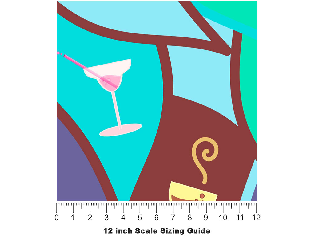 Any Occasion Alcohol Vinyl Film Pattern Size 12 inch Scale