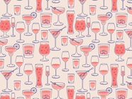 Daytime Rosé Alcohol Vinyl Wrap Pattern