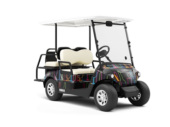 Going Cross-Eyed Alcohol Wrapped Golf Cart