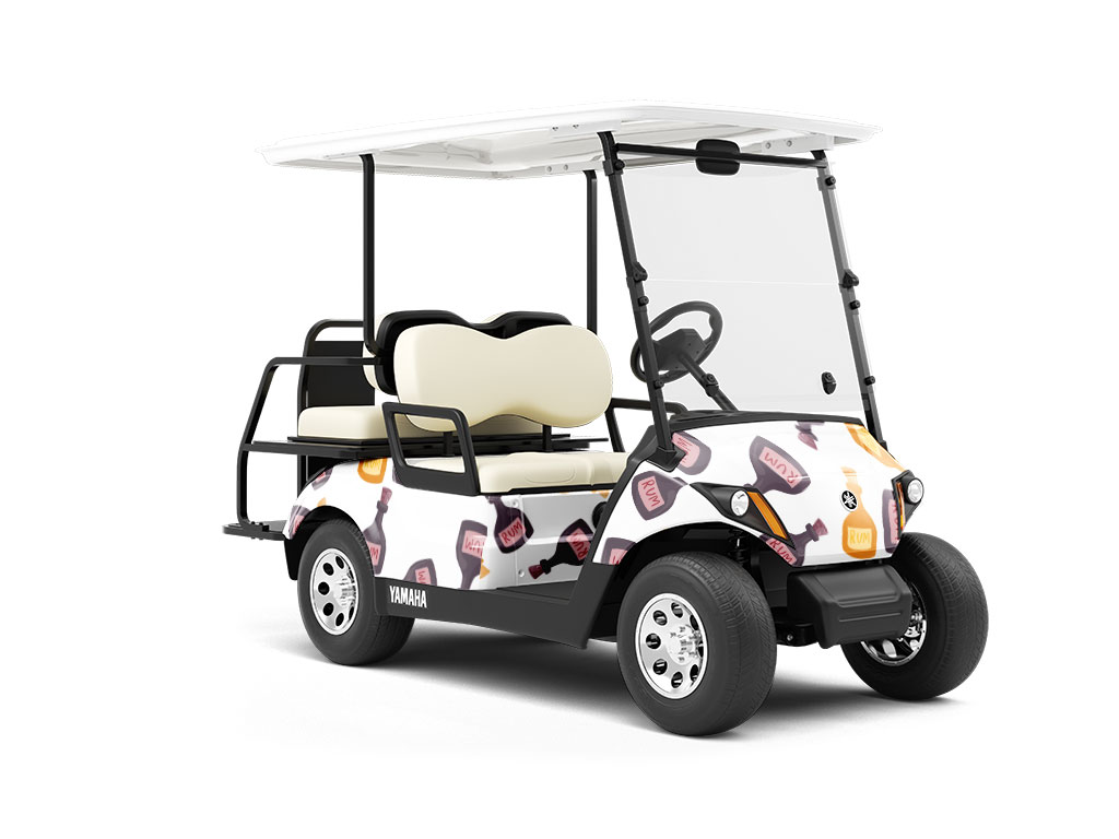 Its Gone Alcohol Wrapped Golf Cart