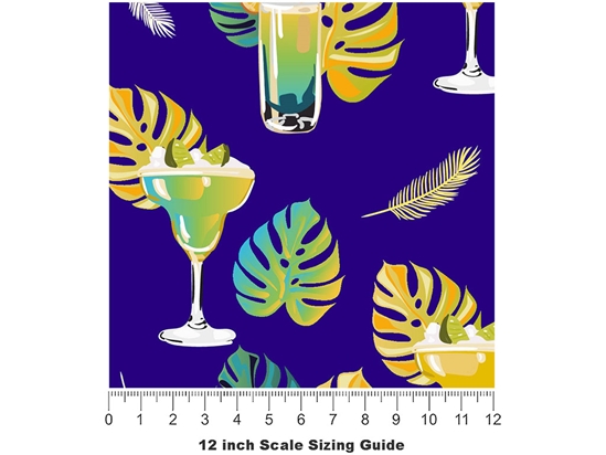 Margarita Madness Alcohol Vinyl Film Pattern Size 12 inch Scale