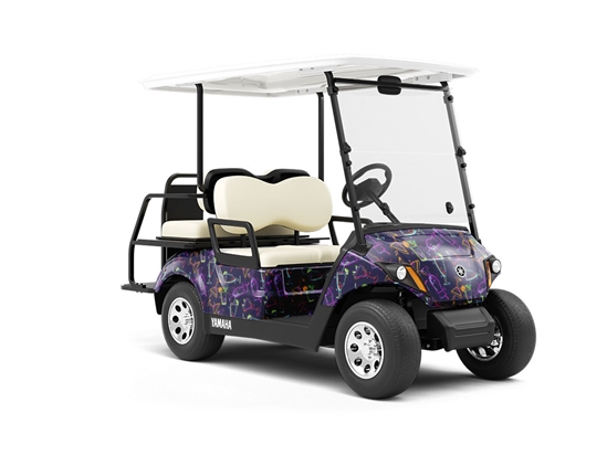 Tequila Negro Alcohol Wrapped Golf Cart