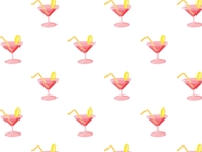 Pink Lemon Alcohol Vinyl Wrap Pattern