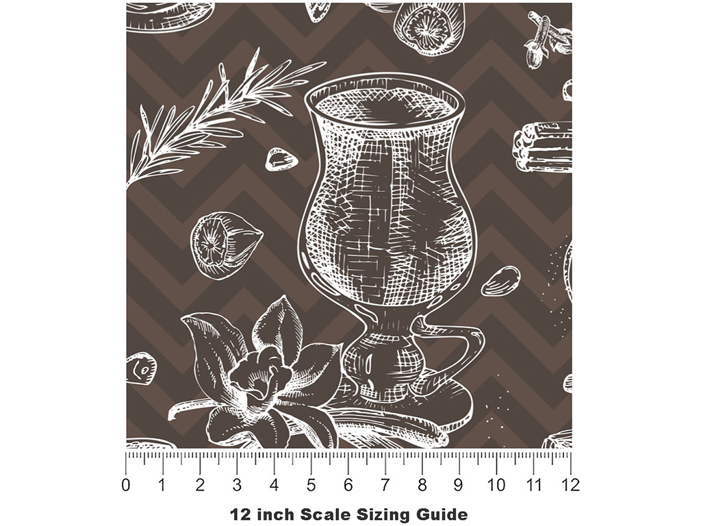 Black Spiced Alcohol Vinyl Film Pattern Size 12 inch Scale