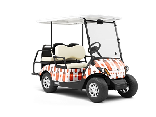 Brunch Time Alcohol Wrapped Golf Cart
