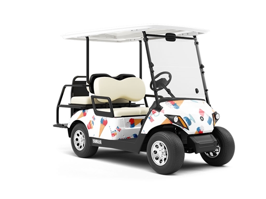 Theme Treats Americana Wrapped Golf Cart