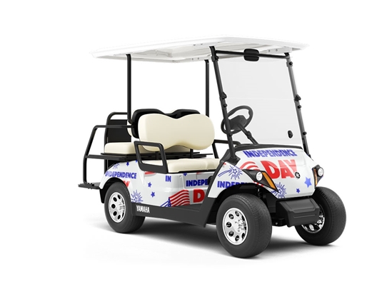 Cry Freedom Americana Wrapped Golf Cart