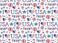We Love Americana Vinyl Wrap Pattern