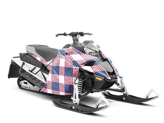 Criss Cross Americana Custom Wrapped Snowmobile