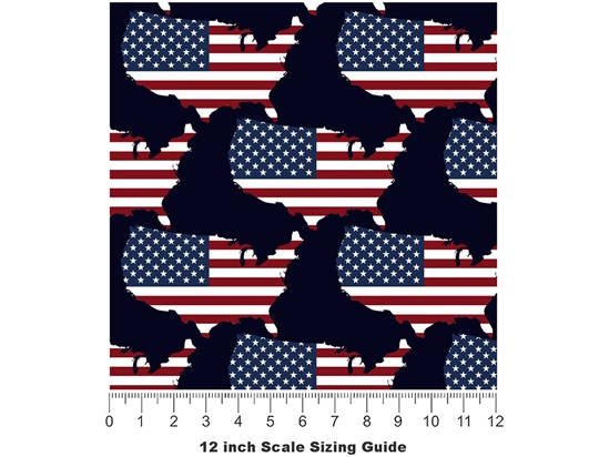 Our Country Americana Vinyl Film Pattern Size 12 inch Scale