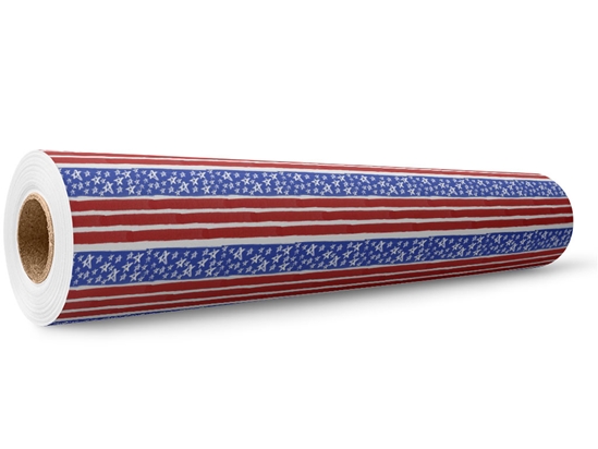 Painted Flag Americana Wrap Film Wholesale Roll